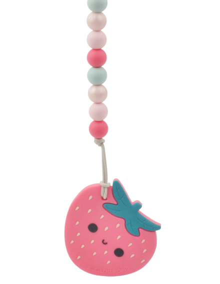 Strawberry Teether by Loulou Lollipop