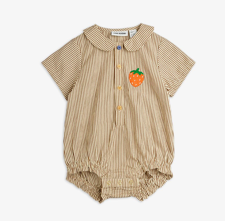 Poplin Strawberry Patch Woven Body by Mini Rodini