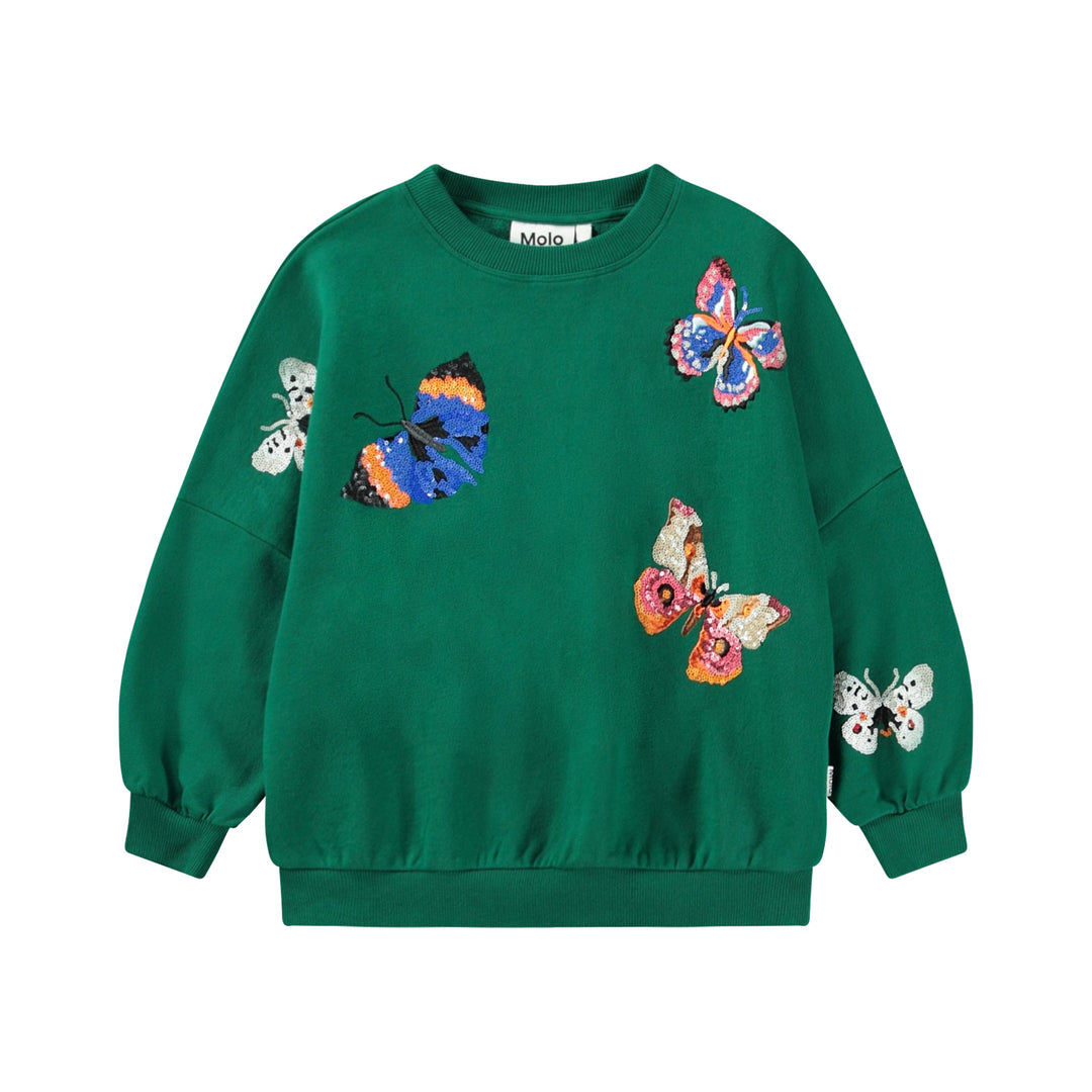 Adventurine Butterfly Sweatshirt by Molo