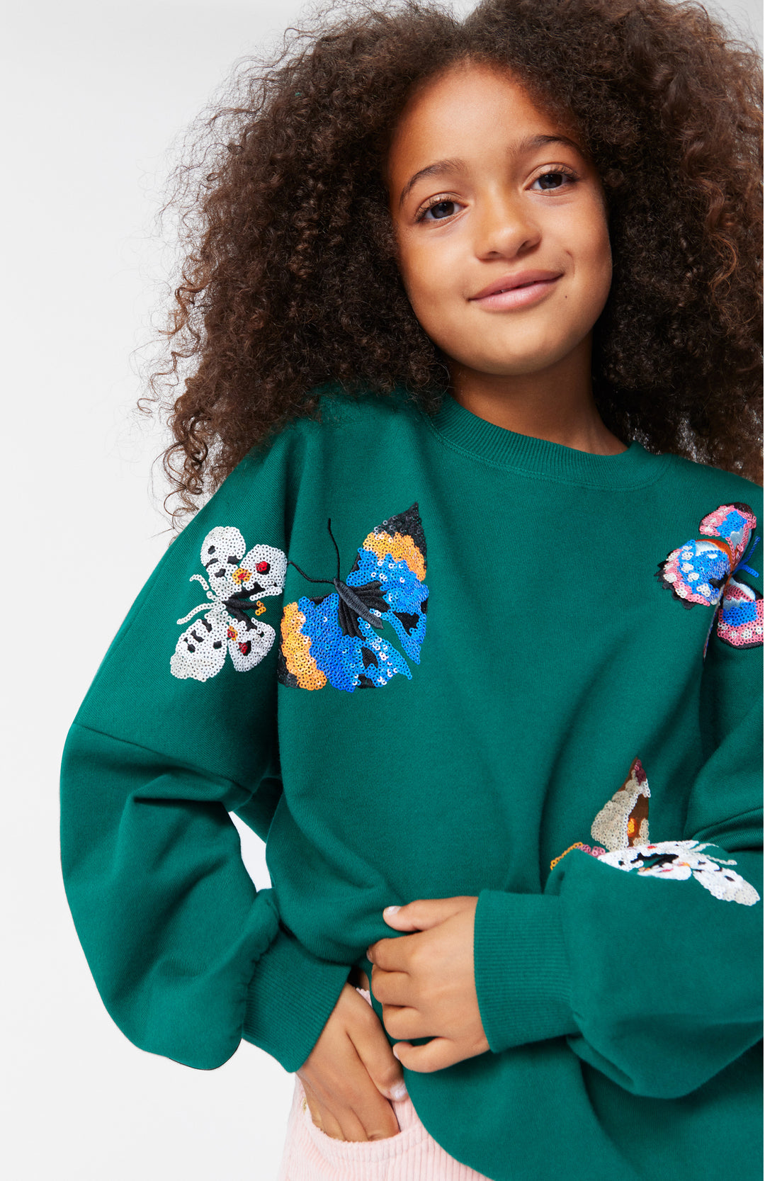 Adventurine Butterfly Sweatshirt by Molo