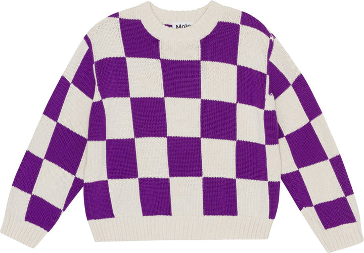 Molo Gertina Purple check sweater