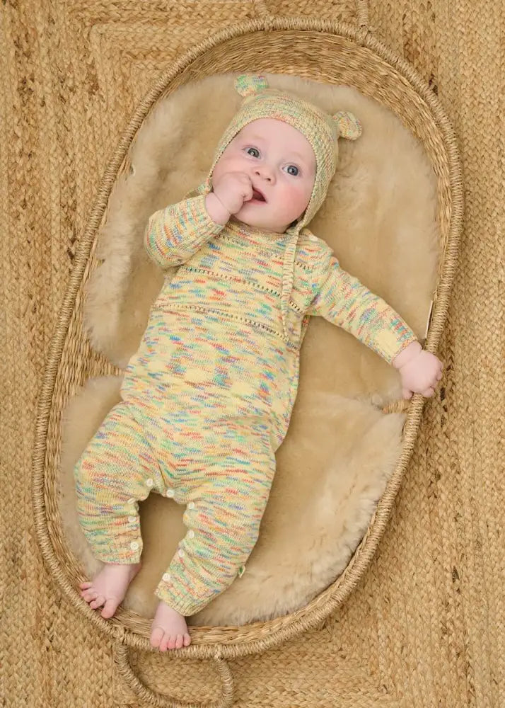 Space Dye Knitted Playsuit by The Bonnie Mob