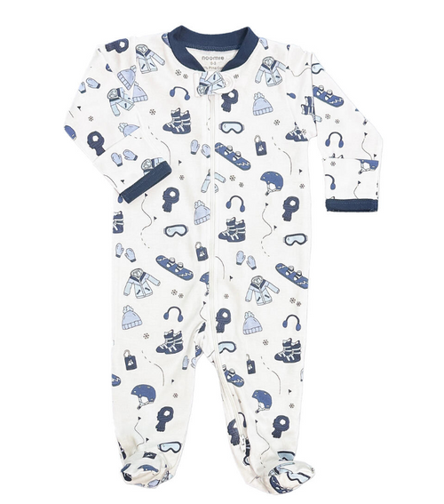 Hit the Slopes Zipper Footie