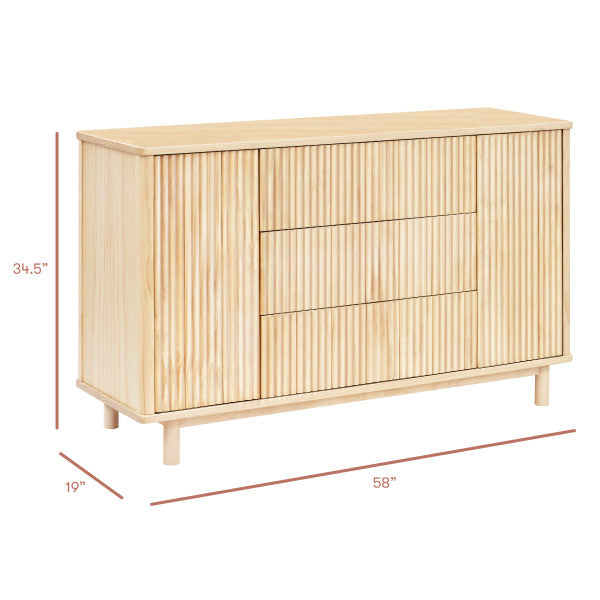 Pogo Tambour Assembled Dresser by Babyletto