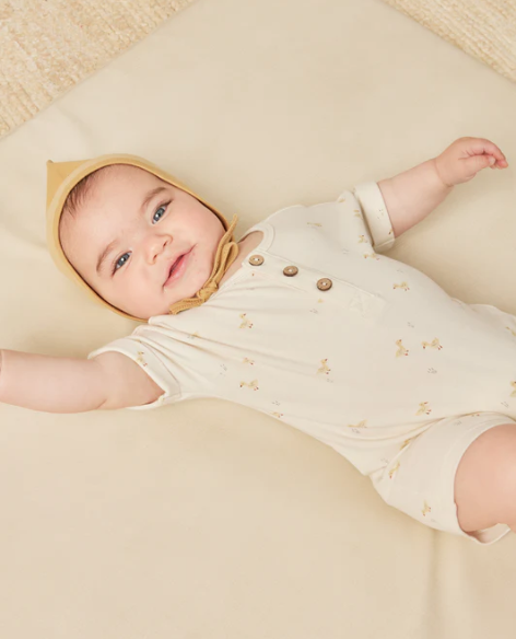 Short Sleeve Duck Romper by Quincy Mae