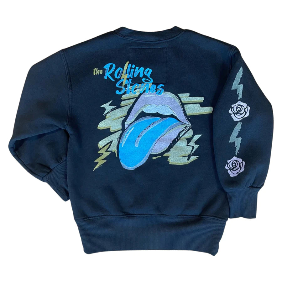 rolling stones crew sweatshirt by rowdy sprout