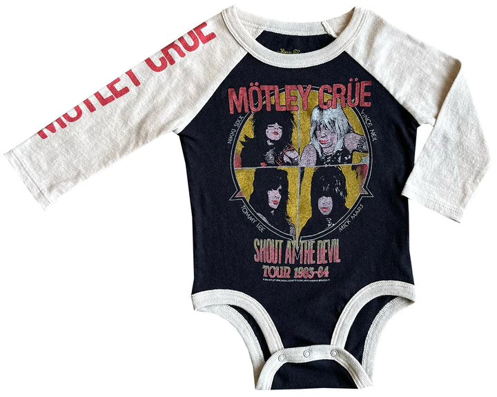 Motley Crue Recycled Raglan Snaptee by Rowdy Sprout
