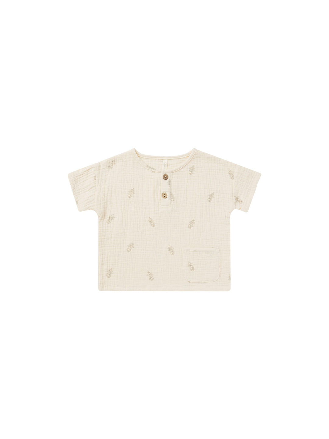 Pineapple Henley Shirt by Rylee and Cru