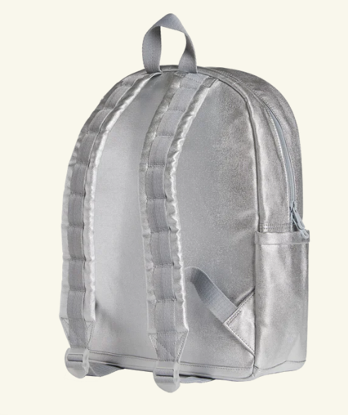 Metallic silver backpack by state bags