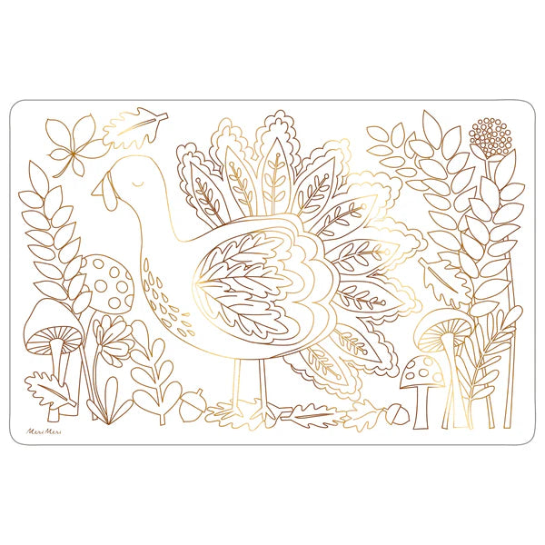 Thanksgiving Coloring Placemats (8 pieces) by Meri Meri