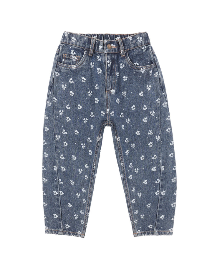 Barrel Pant Heart Ditsy