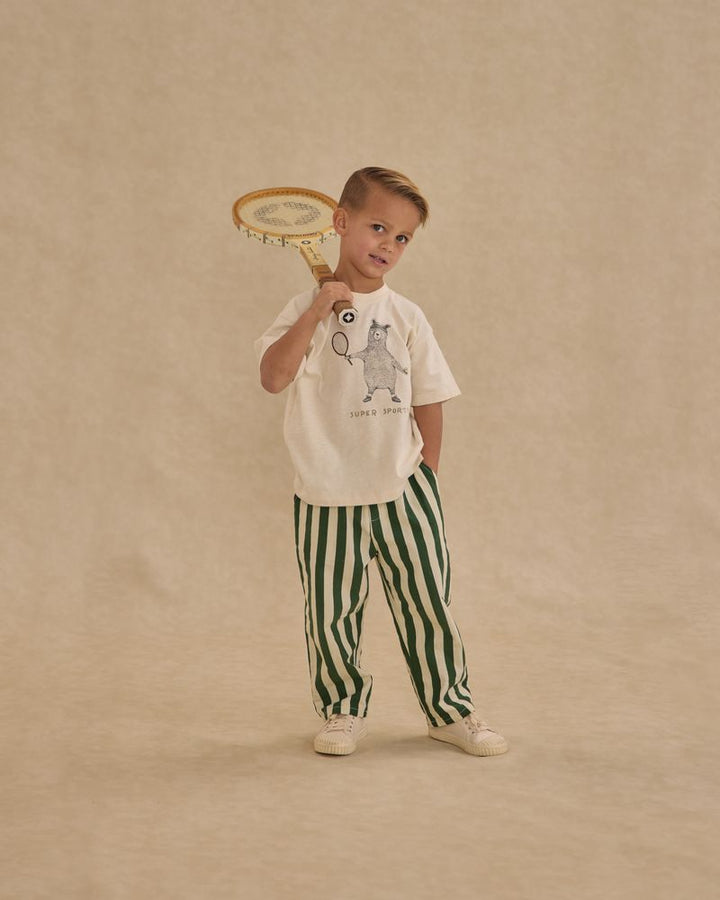 Baggy Pant - Green Stripe