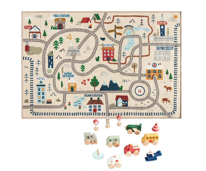 around town playmat by wonder and wise