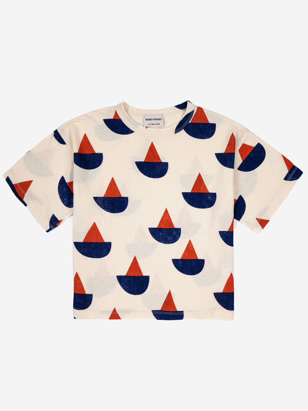 Sail Boat Short Sleeve Tshirt by Bobo Choses