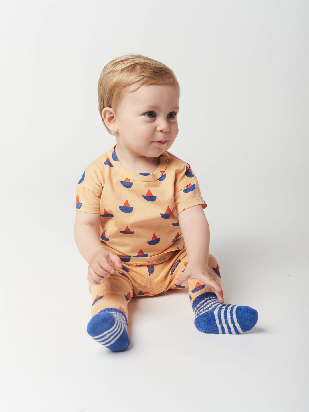 Sail Boat All Over Tee by Bobo Choses