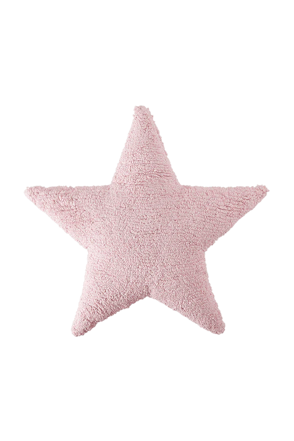 Pink Star Pillow by Lorena Canals