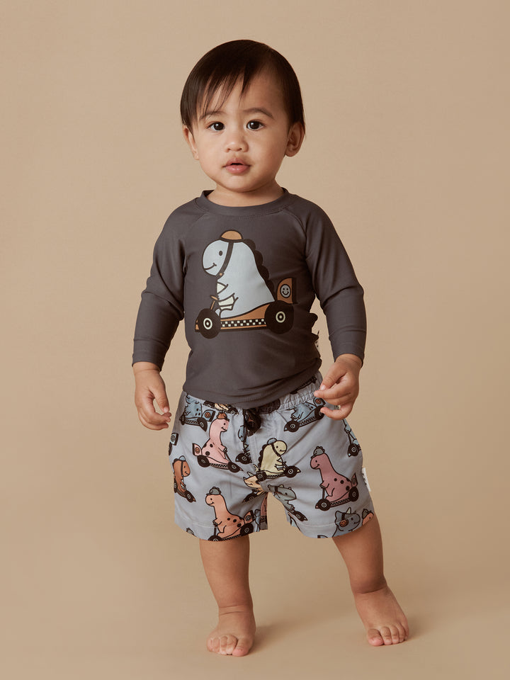 Dino Racer Swim Short by Huxbaby