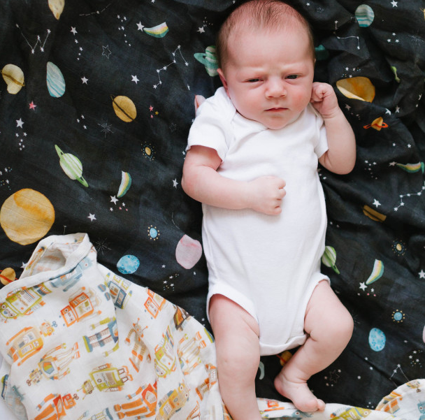 Planets Swaddle by Loulou Lollipop