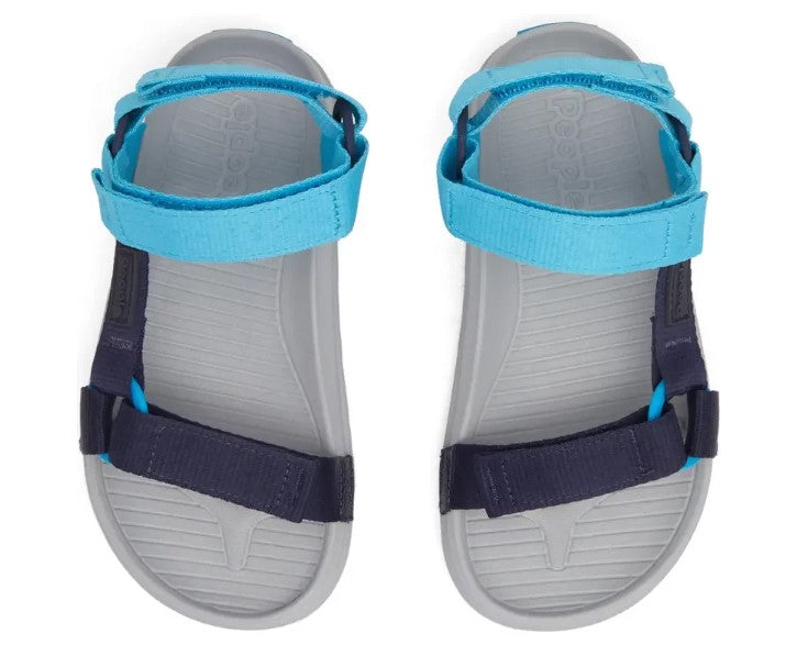 Lenny Trails Kids Sandals in Mariner Blue by People Footwear