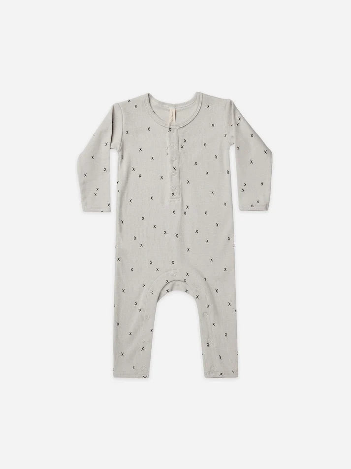 Criss Cross Ribbed Baby Jumpsuit by Quincy Mae