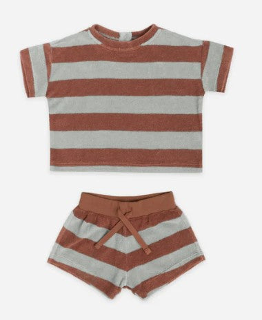 Terry Tee and Shorts Set by Quincy Mae