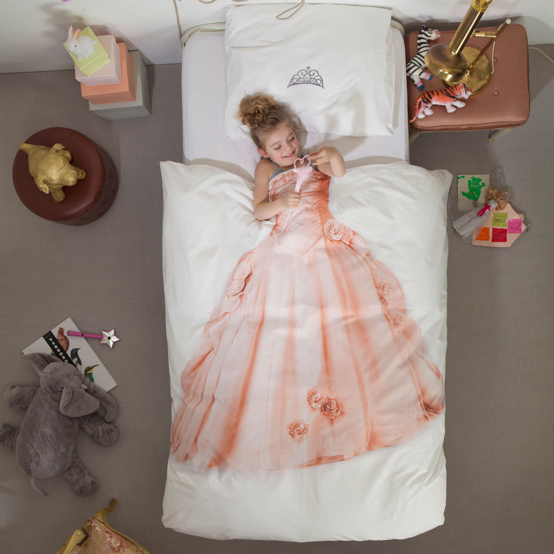 princess dress comforter Fairytale Princess 3-Piece Pink Microfiber Full/Queen Comforter Set