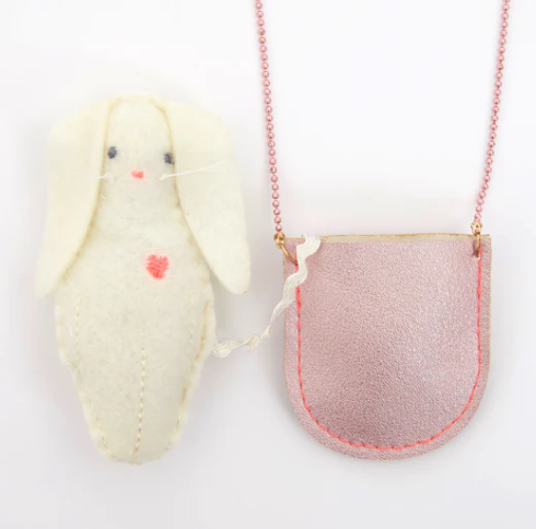 Bunny Pocket Necklace by Meri Meri