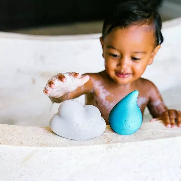 Cloud and Droplet Bath Toys by Ubbi