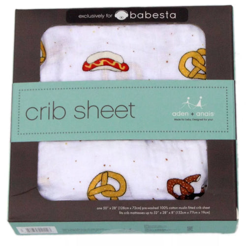 Pretzel Hot Dog Crib Sheet