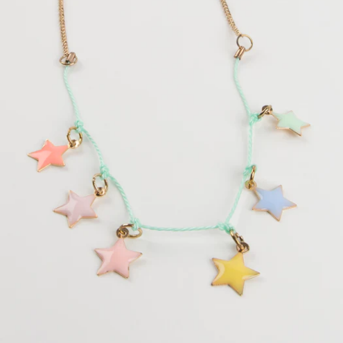 Enamel Star Necklace by Meri Meri