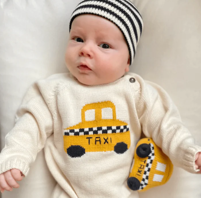 Taxi Rattle Toy by Estella