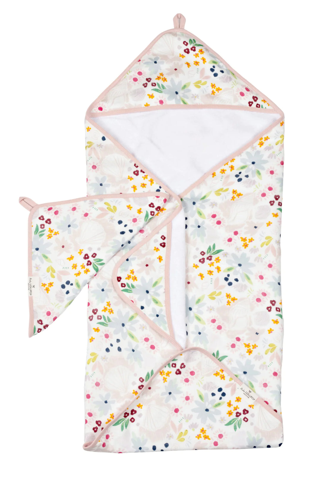 Shell Hooded Towel Set by Loulou Lollipop