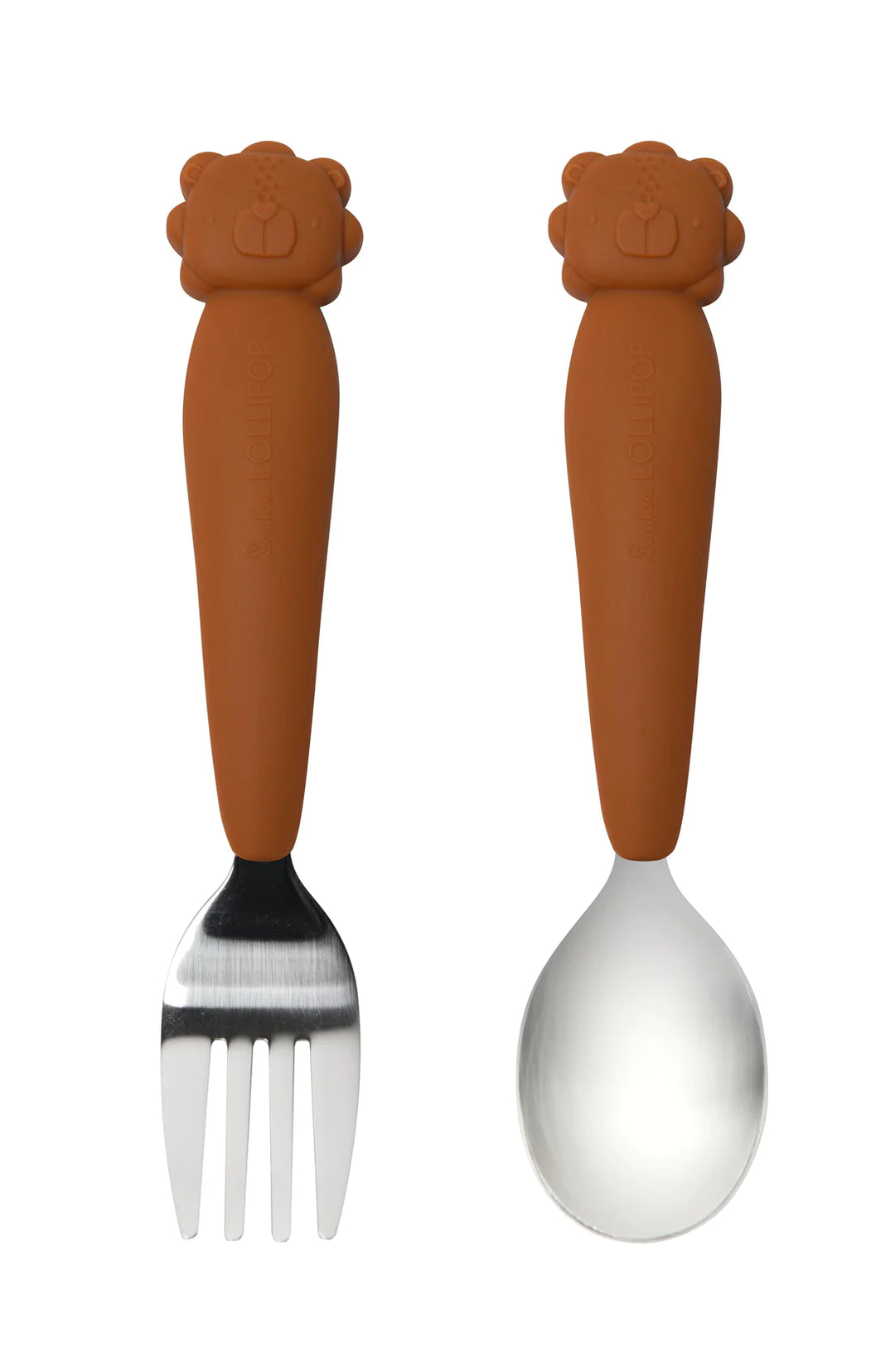 Lion Kids Spoon and Fork Set by Loulou Lollipop