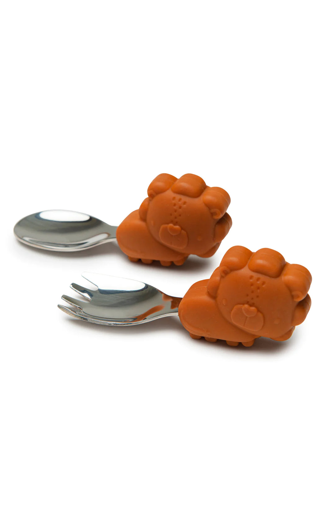 Lion Learning Spoon and Fork Set by Loulou Lollipop