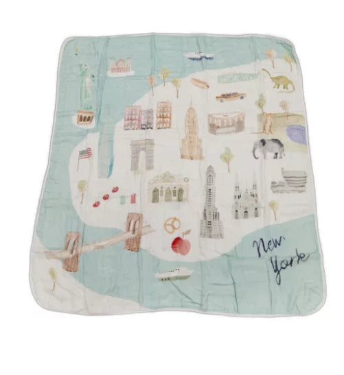 New York Quilt Blanket by Loulou Lollipop