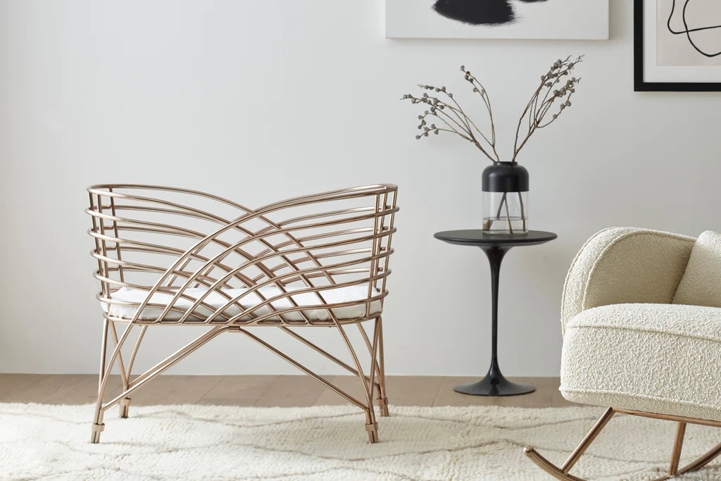 Metal bassinet best sale