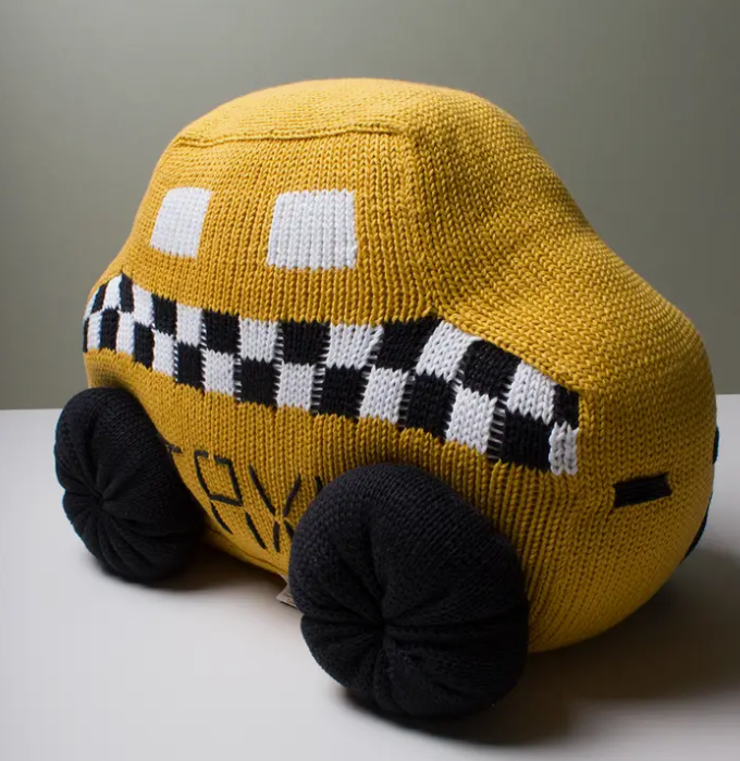 Taxi Baby Pillow by Estella
