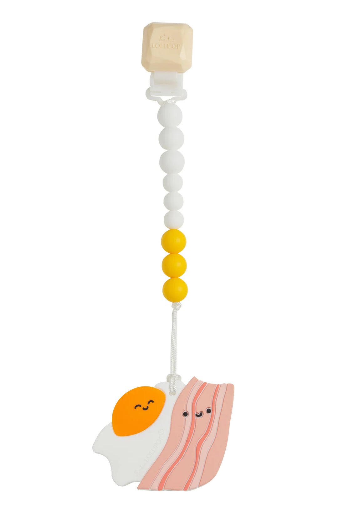 Bacon and Egg Teether by Loulou Lollipop