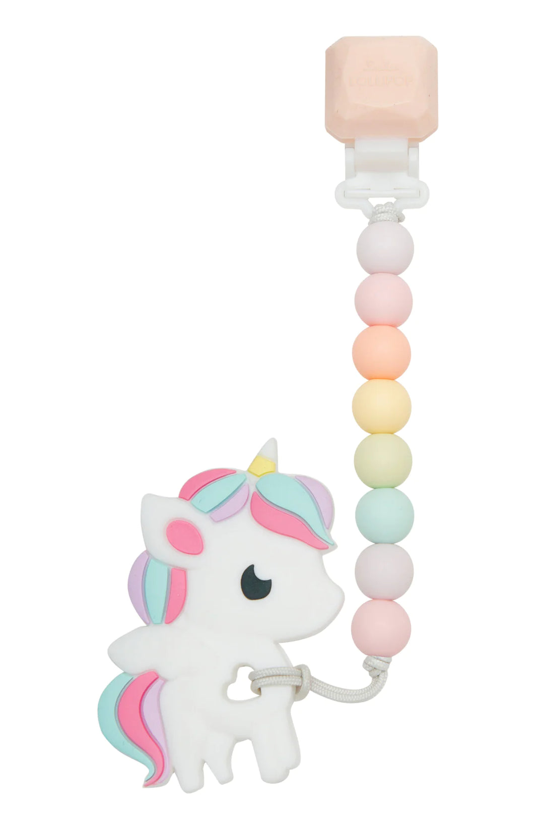 Rainbow Unicorn Teether by Loulou Lollipop