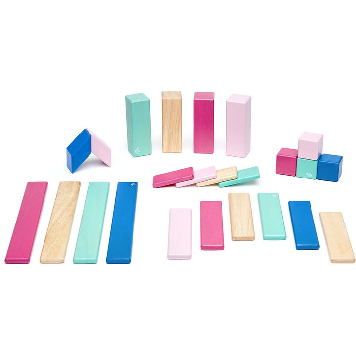 Magnetic Wooden Blocks - Blossom - 24 piece